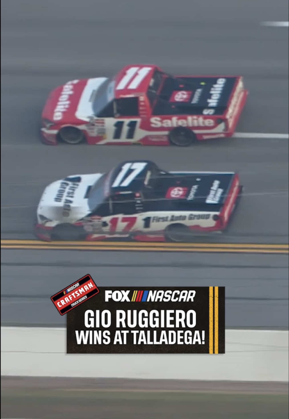 First career Truck Series victory for Gio Ruggiero! #NASCAR 