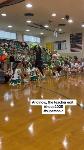 Teachers + Cheer + supersonic + hoco = tradition #highschoollife #Homecoming #danceoff #supersonic2025