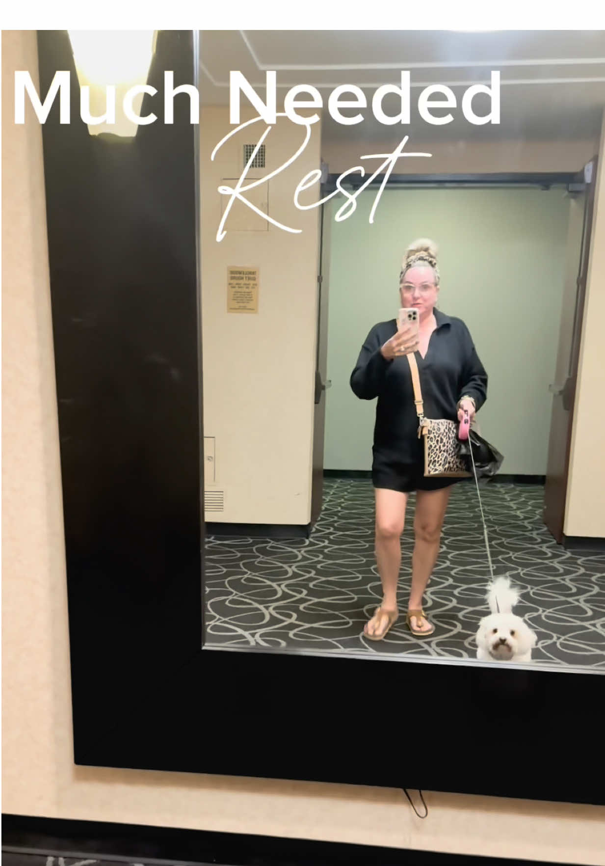 A peak at the resort while we walk CoCo  #travel #puppy #wife 