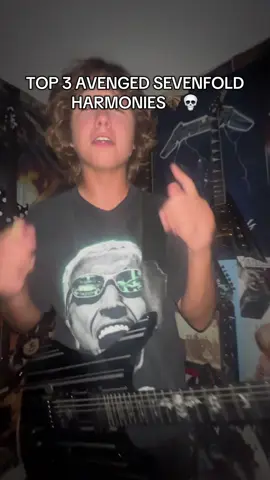 TOP 3 AVENGED SEVENFOLD HARMONIES!!!! #guitar #foryoupage #foryou #avengedsevenfold #guitartok 