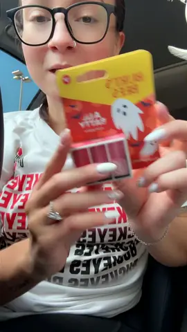 My nails match the ghost on the package and now my day is really made 🥹🫶🏼😂 
