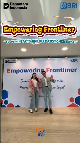 Empowering frontliner to win hearts and keep customer loyal ✨ #MyBRILiaNJourney #empoweringfrontlinerbri #bankers #customerservice #bankbri 
