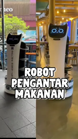 Robot Pengantar Makanan  #fyp #robot #ai  #teknologi 