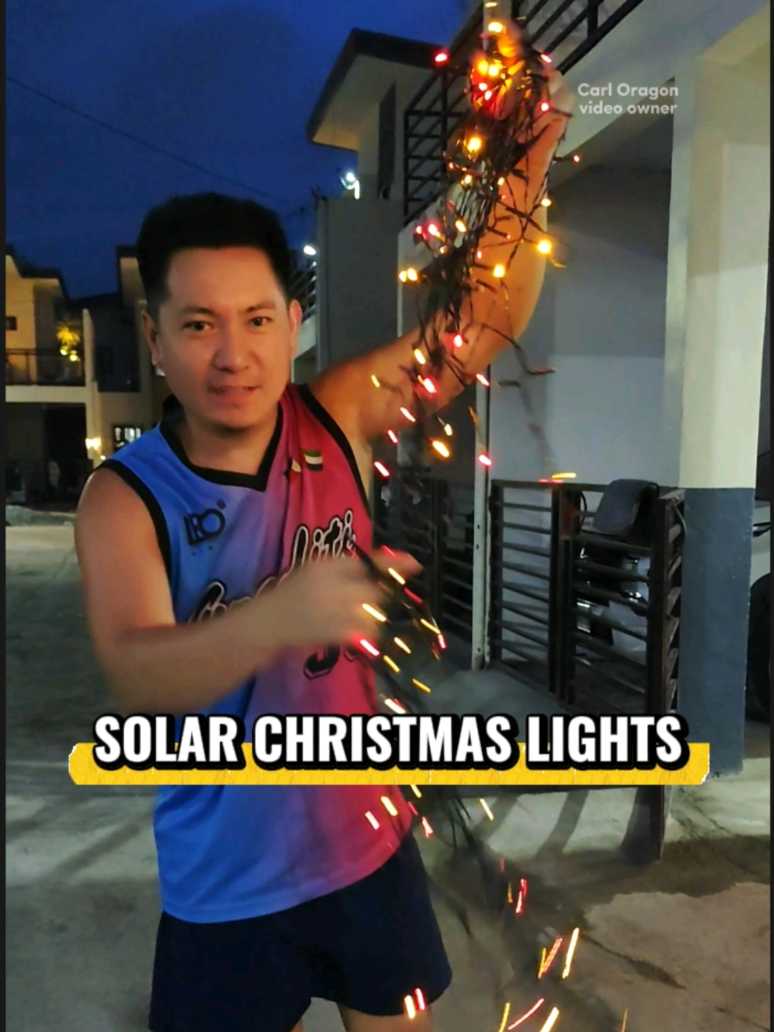 Solar Christmas lights sulit ka dito #solarlights #christmasdecor #christmaslights 