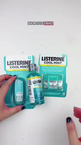 Listerine Travel-Size TikTok Shop trio with mouthwash and more #listerine 