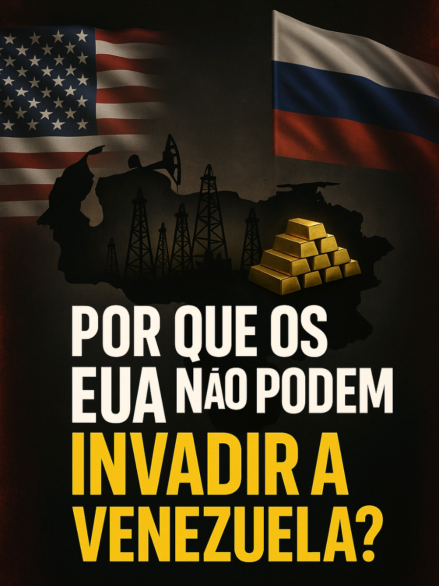 Todo mundo vê a Rússia invadindo a Ucrânia e se pergunta: por que os Estados Unidos, com todo seu poder militar, não fazem o mesmo com a Venezuela? A resposta vai te surpreender. E envolve trilhões de dólares, duas superpotências e uma geografia que é um pesadelo militar.