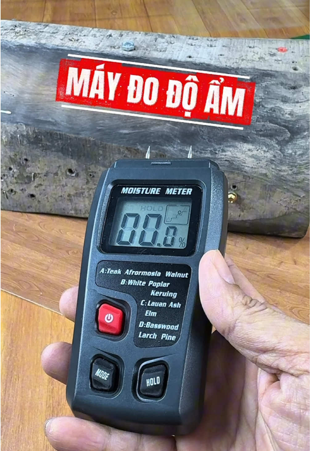 Máy đo độ ẩm gỗ - bê tông #maydodoam #doambetong 