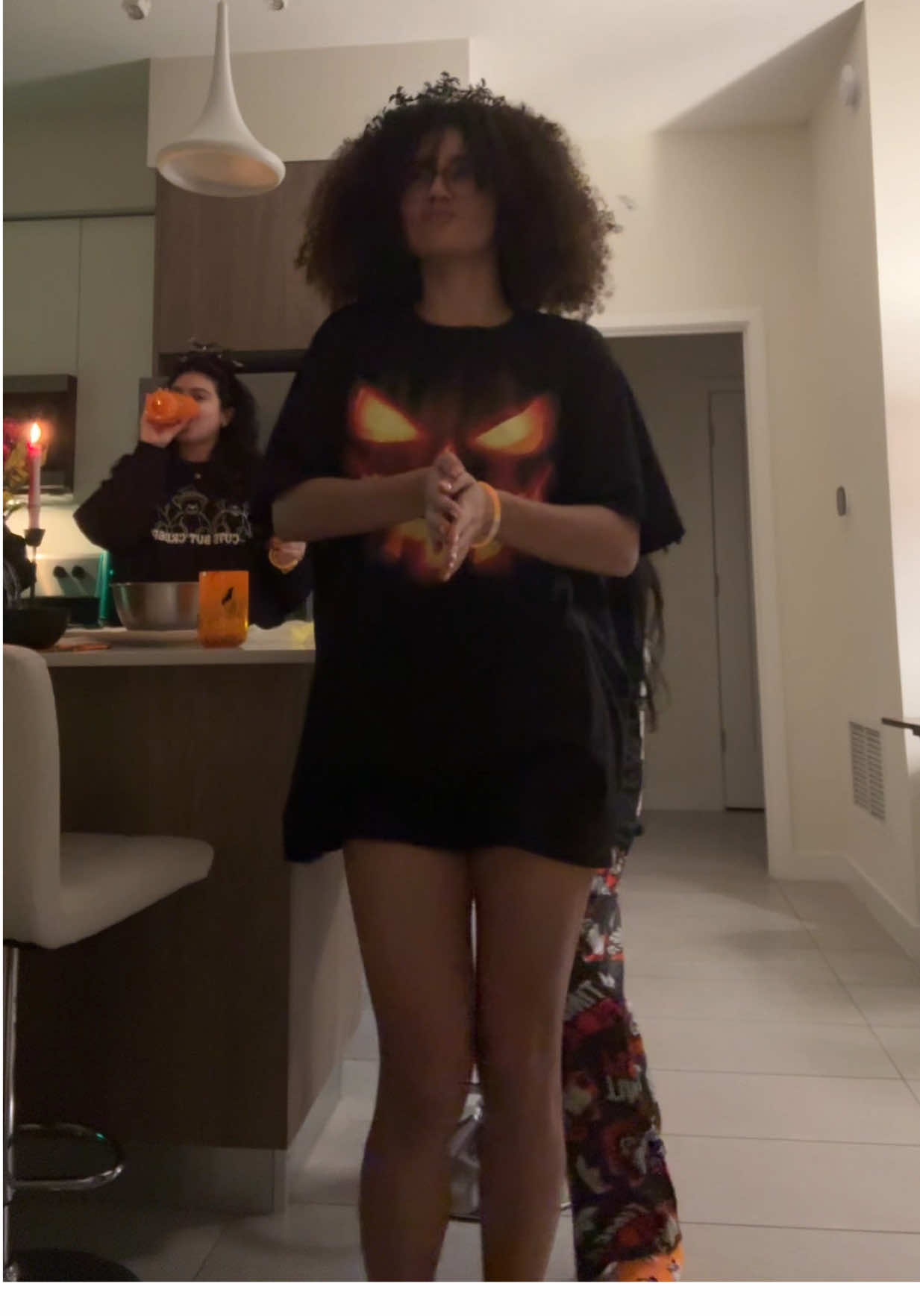 The girls are celebrating Halloween a little early this year