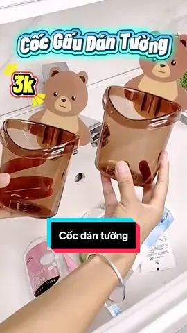 Cốc gấu dán tường #dogiadung #TikTokAwardsVN #giadungtienich #giadungthongminh #giadung 