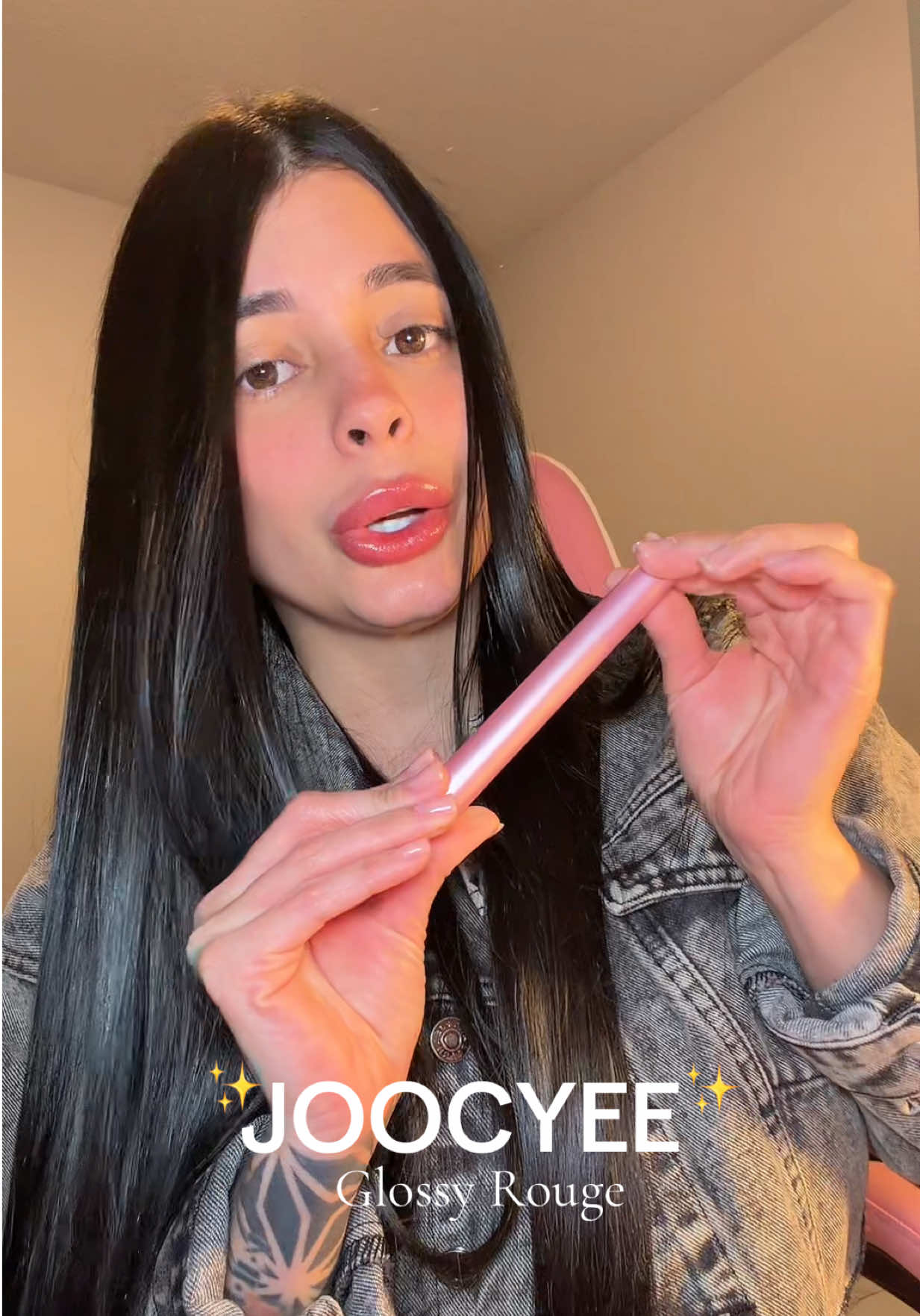 Glossy Rouge “ JOOCYEE “ 💖 Amo esta marca de lipstick 💄  #joocyee #jooyceelipstick #tiktokshop #makeupreview 
