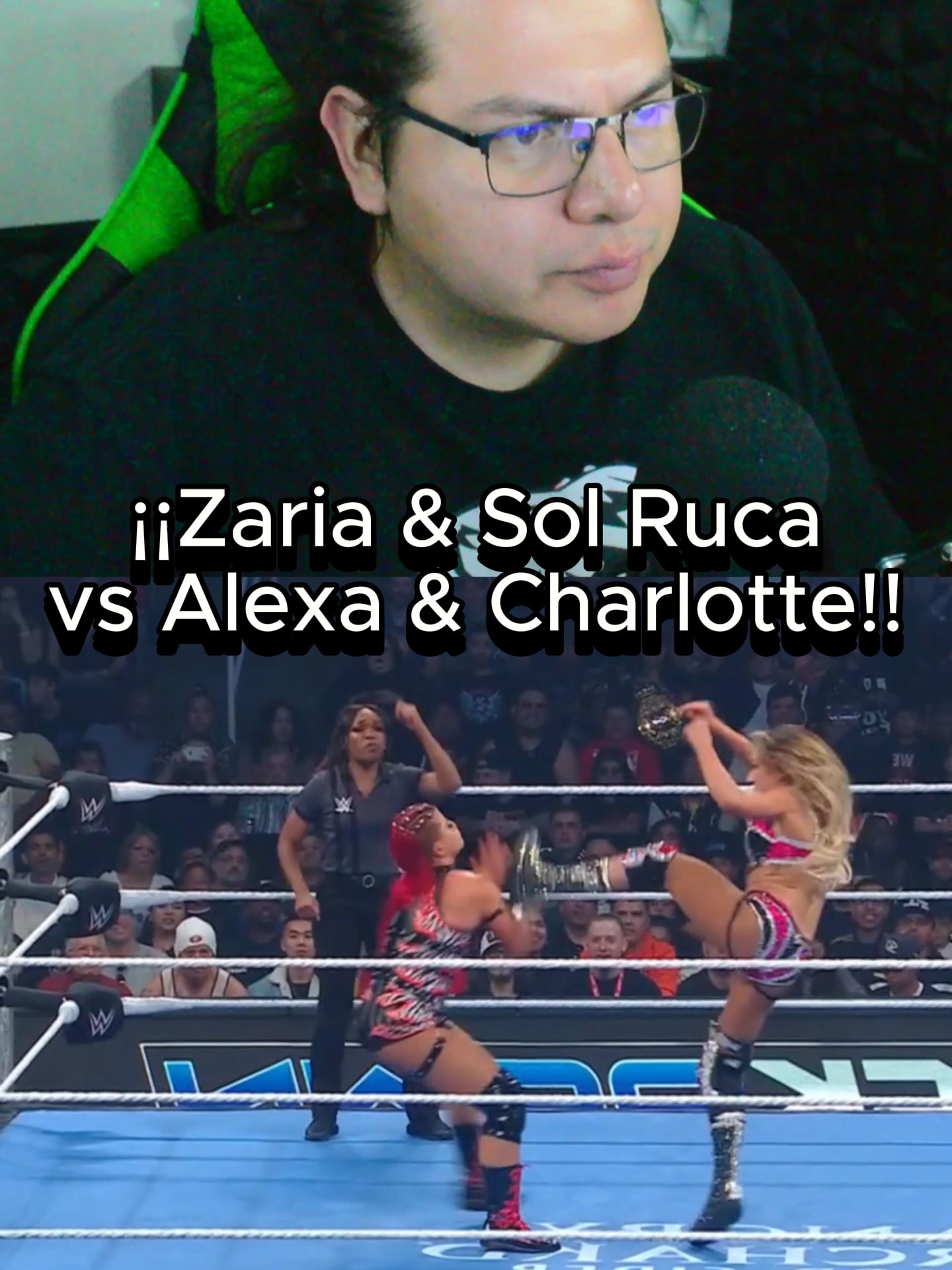 ¡¡Zaria & Sol Ruca vs Alexa & Charlotte!! #AAA #WWE #wrestletok #wrestling #prowrestler #WrestleMania #alltime #reto #raw #smackdown #historia #wewantcody #TOP #op #edit #wrestlingtiktok #aew #aaa #campeon