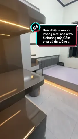 Hoàn thiện Combo Phòng cưới cho a trai ở chương mỹ chỉ hơn 10xxx xíu ạ: Tủ cao cấp chữ L cao 2m5 ngang 2m4 Kèm đèn led Giường Bay 1m8*2m kèm đenc ked Táp đầu giường  Nhận đo đạc thiết kế tại Nhà Miễn phí vận chuyển và lắp đặt quanh kv :Hà nội ;Hưng yên ;Hải dương ;Hải phòng ;Bắc ninh ;Bắc Giang ;Hoà bình ;Nam định ;Ninh Bình ;Hoà bình ;Thái bình ;Vĩnh phúc ;Phú thọ …. #noithatphongcuoi #noithatphongngu #xuhuongtiktok #viral #trending 