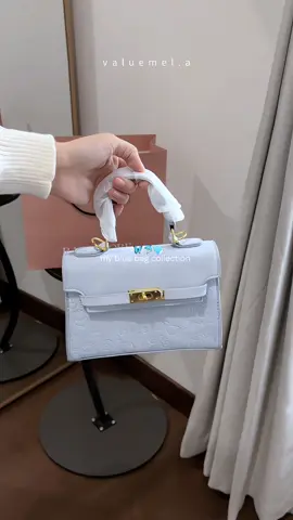 Now I’m obsessed with blue bag 🩵 @RAINSMORE #bluebag #taswanita #taspesta #Rainsmore 