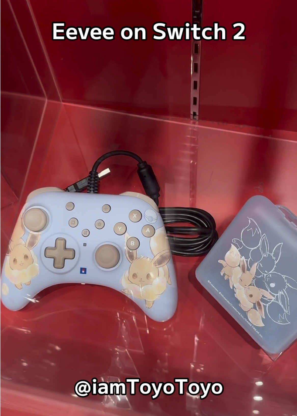 Eevee Switch 2 accessories look amazing! Love the controller and carrier bags #pokemon #ポケモン #nintendo #switch2