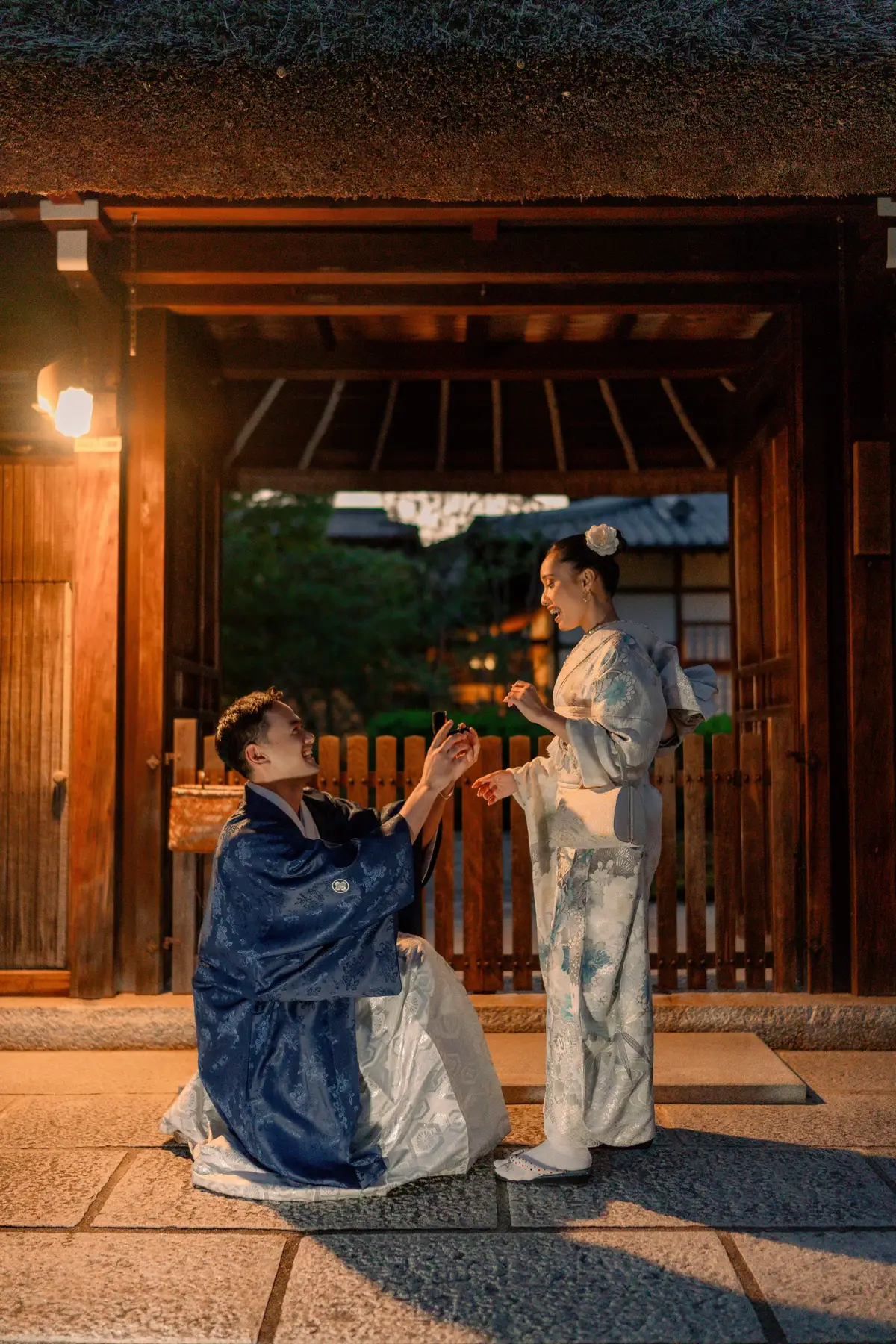 Somewhere between the quiet streets of Kyoto and the sound of falling leaves, he asked me to be his forever, and I said yes🥺💍 Photo by : @Eíengraphy.id 
