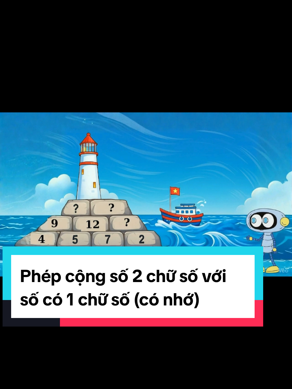 Cộng số 2 chữ số với số có 1 chữ số có nhớ #congnghe #tieuhoc #kienthuctieuhoc #xuhuong #viral 