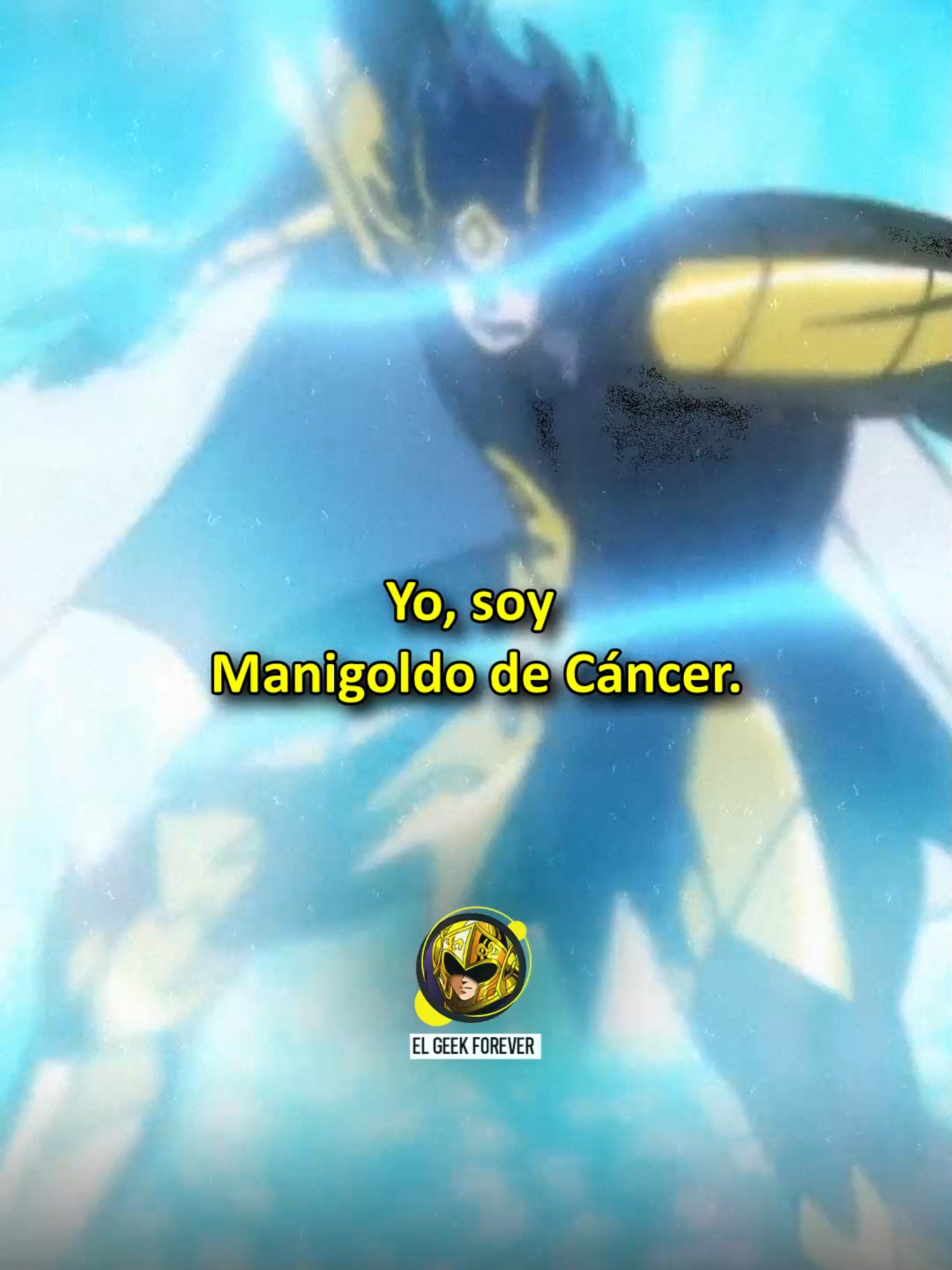 Manigoldo de Cancer: Mi temple no se forjó en la luz, sino en la sombra... #SaintSeiya #LosCaballerosDelZodiaco #ElGeekForever #FrasesSaintSeiya