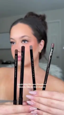 See that nod of approval? 🙂‍↕️ @anahita is loving our fall Lip Liner extensions! Are you team Cinnamon, Amethyst, Midnight Rouge, or Stormy? 🍂 Grab all four in our Cool & Warm 4-Piece Lip Liner Set on #TikTokShop! #ABHLips #AnastasiaBeverlyHills #falllipcombo #lipcombo 