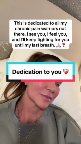 This is dedicated to all my chronic pain warriors out there. I see you — the ones who fight every single day just to make it through another hour. The ones who smile through pain no one else can see. You are not invisible, and you are not alone. I know how heavy it gets. I know the world doesn’t always understand. But please know this: I will keep fighting for you, speaking for you, standing with you — until my very last breath. 🙏🏼❣️ We are warriors, not victims. And together, we rise. #chronicpainwarrior #invisibleillness #fypviral  