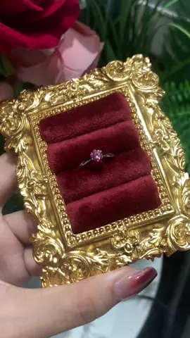 @The Faery Tarot your lovely deep pink rose has been done ✅ 🤩💎 #moissanite #jewelry #s925 #ring 