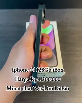 Iphone 14 128Gb iBox Harga Rp.1.200.000 Warna Hitam Mulus 100% Like new Garansi iBox BH 96% Fungsi Normal Lcd Bening No baret Fullset Ori bawaan Free Adaptor/Cas ori #forsale #viral #masukberanda #pyf #iphone14 