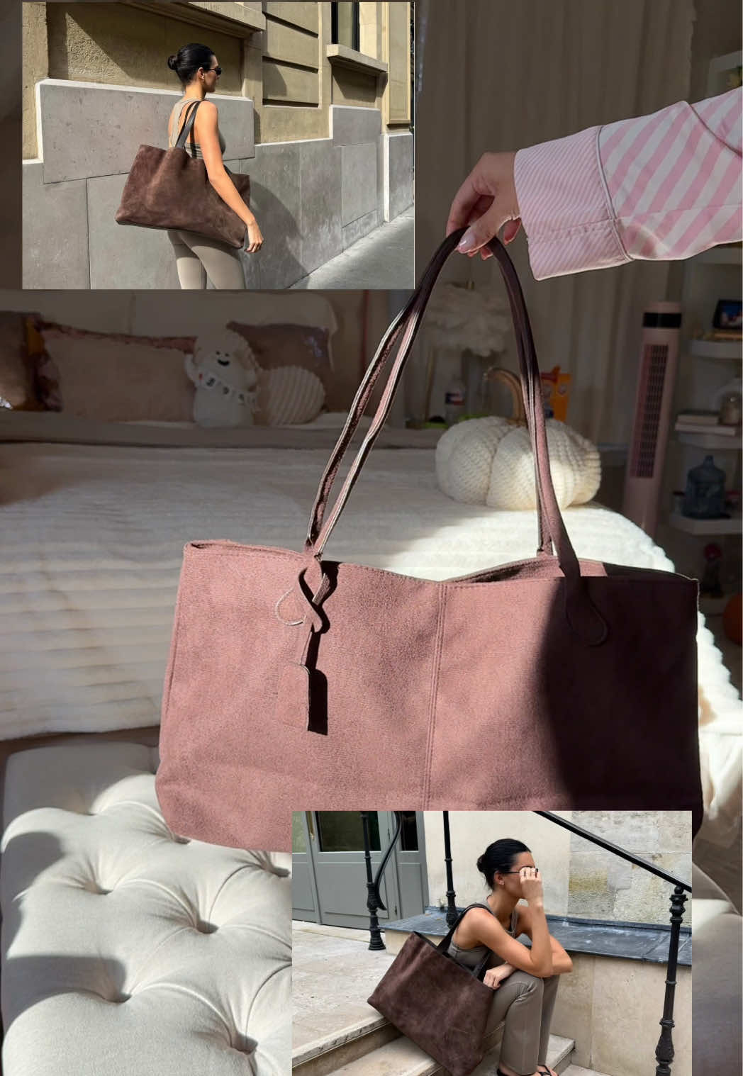 yo 🤝 bolsas cafes  #fyp #tote #suedebag #foryou #paratii 