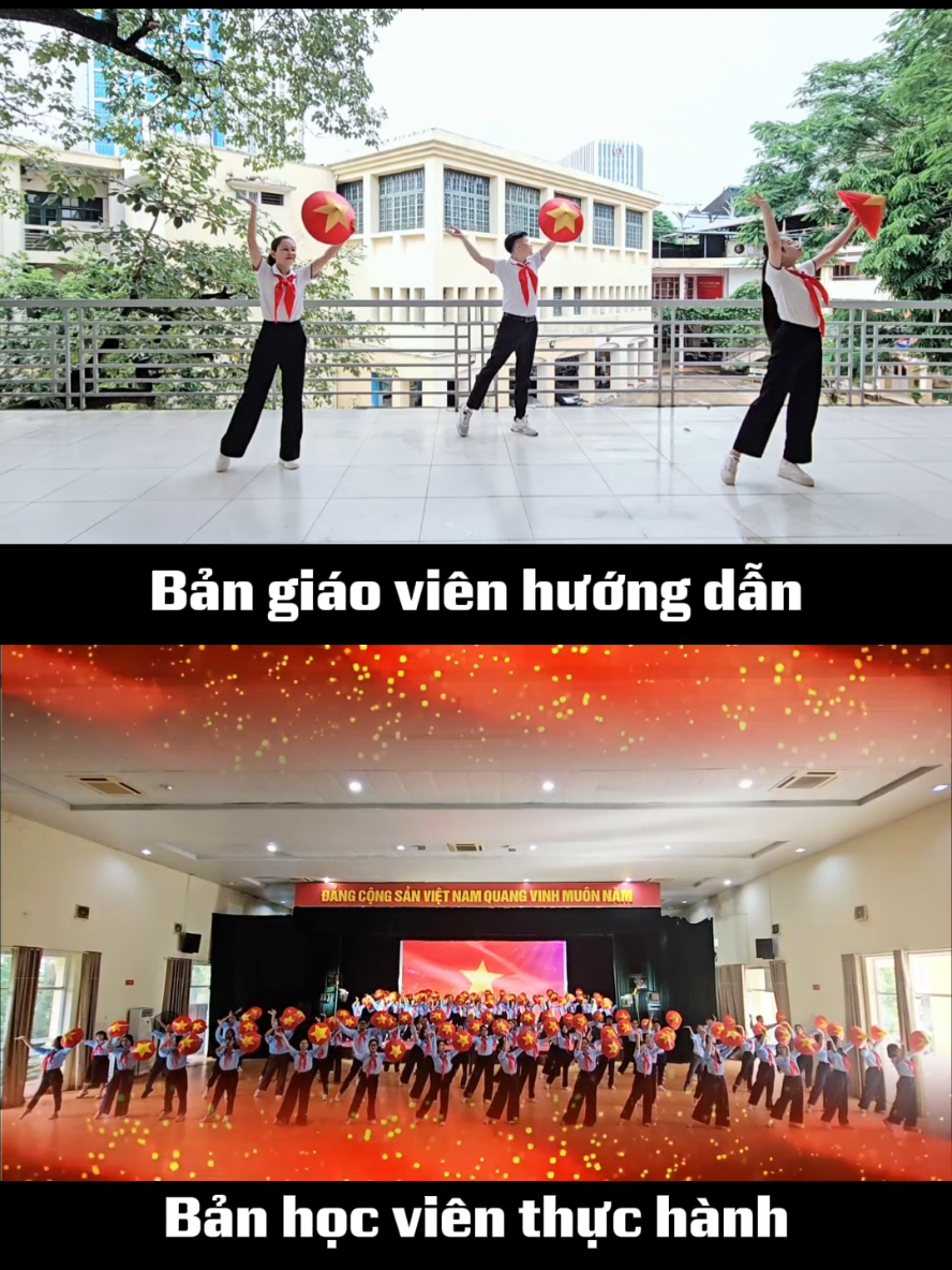 Từ bản giáo viên hướng dẫn đến học viên thực hành của Thịnh vượng Việt Nam sáng ngời. Sau thời gian học tập, luyện tập chăm chỉ, các thầy cô giáo TPT Khóa 30 Trường Lê Duẩn đã có thể biểu diễn thành thục bài múa tập thể đầy ý nghĩa này. #truongleduan #tpt 