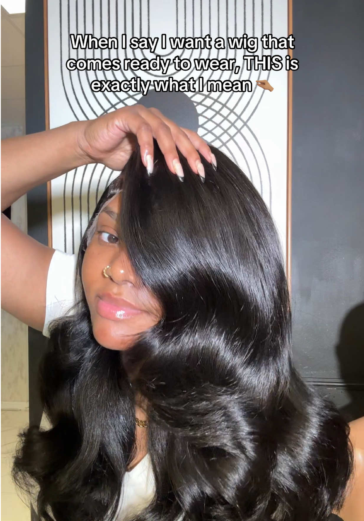 If my side part glueless wig don’t come like this, then I don’t want it✋🏽 #fypage #gluelesswig #readytowearwigs #creatorsearchinsights #customwigs 