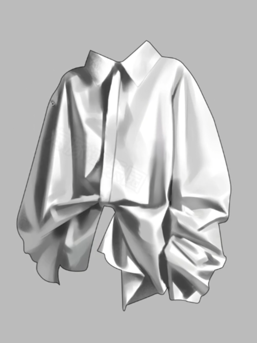 ฅ≽(•⩊ •マ≼  realistic shirt rendering - speedpaint in the end.  drawing tips for digital artists from xiaohongshu ~ save and practice . follow for more art lessons and art ideas 💡  . . . credit: id Htwly1 . #arttutorials #xiaohongshuart #绘画 #animeart #animearttutorial 