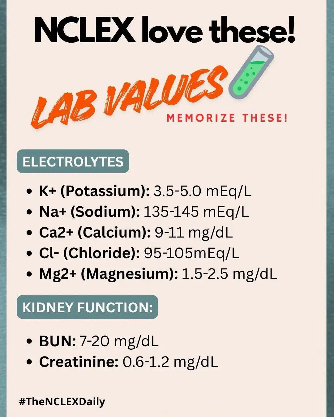 NCLEX ESSENTIALS YOU NEED TO KNOW ✨📚 Future nurses, listen up! 👩‍⚕️👨‍⚕️ Mastering these core concepts will set you up for success on exam day: Remember: The NCLEX tests your ability to think critically and prioritize like a nurse, not just memorize facts! 💪 You’ve got this! Drop a 💙 if you’re studying today! #nclex #fyp #nurse #nursing #rn 