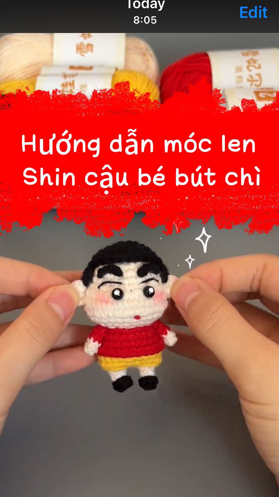 49. Hướng dẫn móc len Shin- Cậu bé bút chì #moclen #hocmoclen #handmade #xuhuong #thuyshandmade 