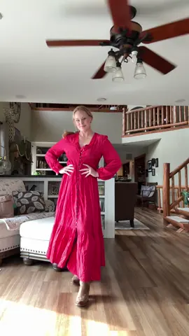 The buttons all the way down are … chefs kiss  #fyp #fallfashion #OOTD #falldress #womensdress #foryoupage 