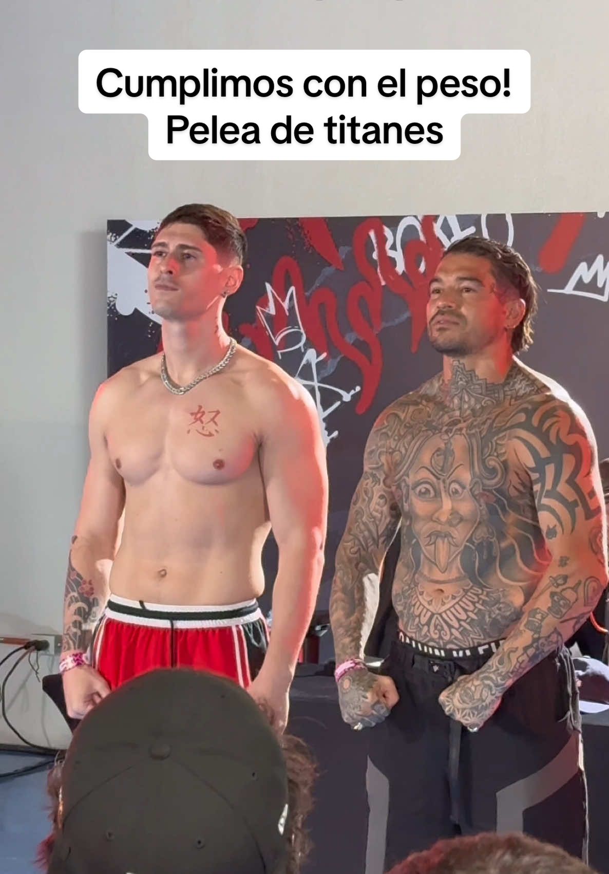 Pelea de titanes…. Llegamos al peso y vamos a dar el mejor show!