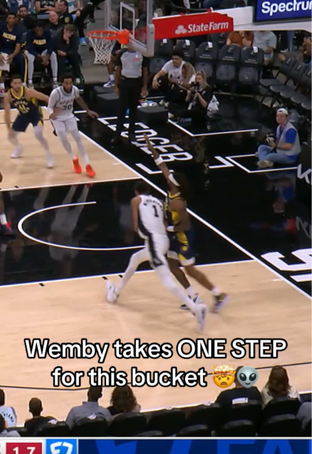 bro what 😳 #NBA #basketball #victorwembanyama #nbabasketball #spurs 