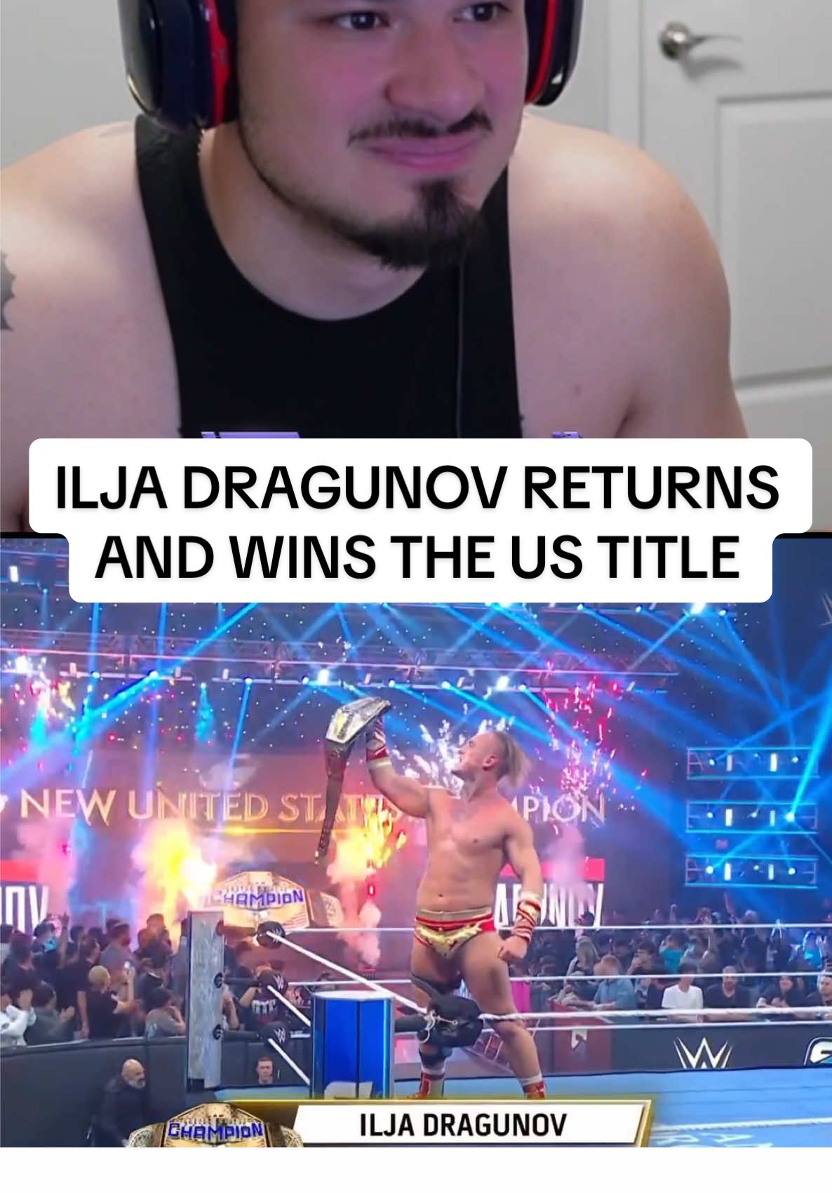 ILJA DRAGUNOV IS BACK AND WINS THE UNITED STATES TITLE IMMEDIATELY. WOW. #WWE #wweraw #wwesmackdown #samizayn #iljadragunov 
