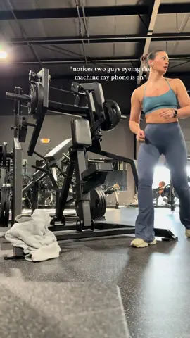 Not all men at the gym are bad (most are tho) if you see me post a video of someone walking through my camera just like it and move on hahaha #gymhumor #GymTok #fitnesshumor #womenempowerment 