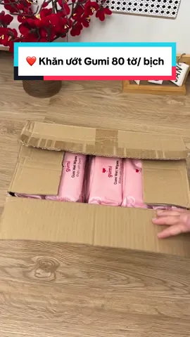❤️ Khăn ướt Gumi 80 tờ/ bịch đang có voucher còn hỗ trợ ship về tận nhà quá rẻ #khanuotgumi #cindythuytichcuc 