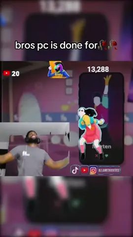 absolutely destroyed😭🙏🏾💔 / LIVE ON YOUTUBE - AllameenxVerse (LINK IN BIO) #allameenxverse #clips #funnyvideo #justdance #viral 