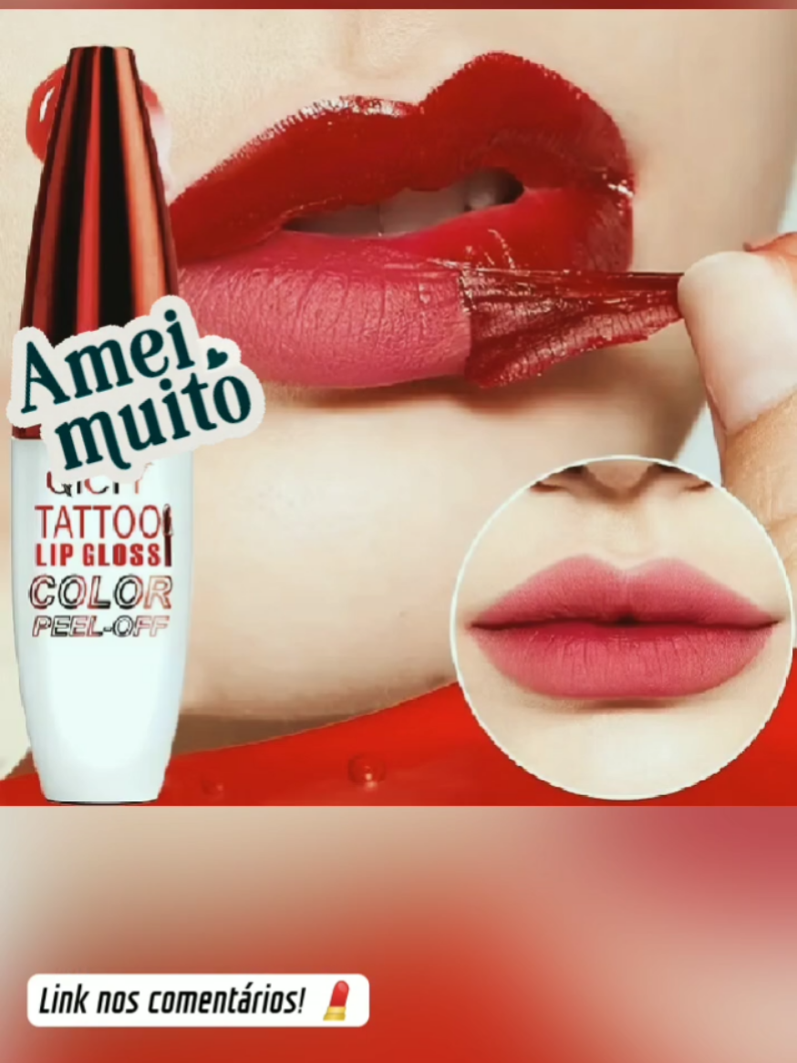 🛍️ QICIY Matte Lip Gloss-Caneta De Tatuagem Labial Removível De Longa Duração E À Prova D'água Para Contorno Natural  #viralizarnotiktok #renalabial #glossylips #achadinhosdabeleza #shoppe 