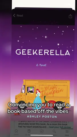 Convincing you to read a book based off the vibes. Geekerella #BookTok #BookRecommendations #convincingyoutoread #yabooktok #romancebooktok 