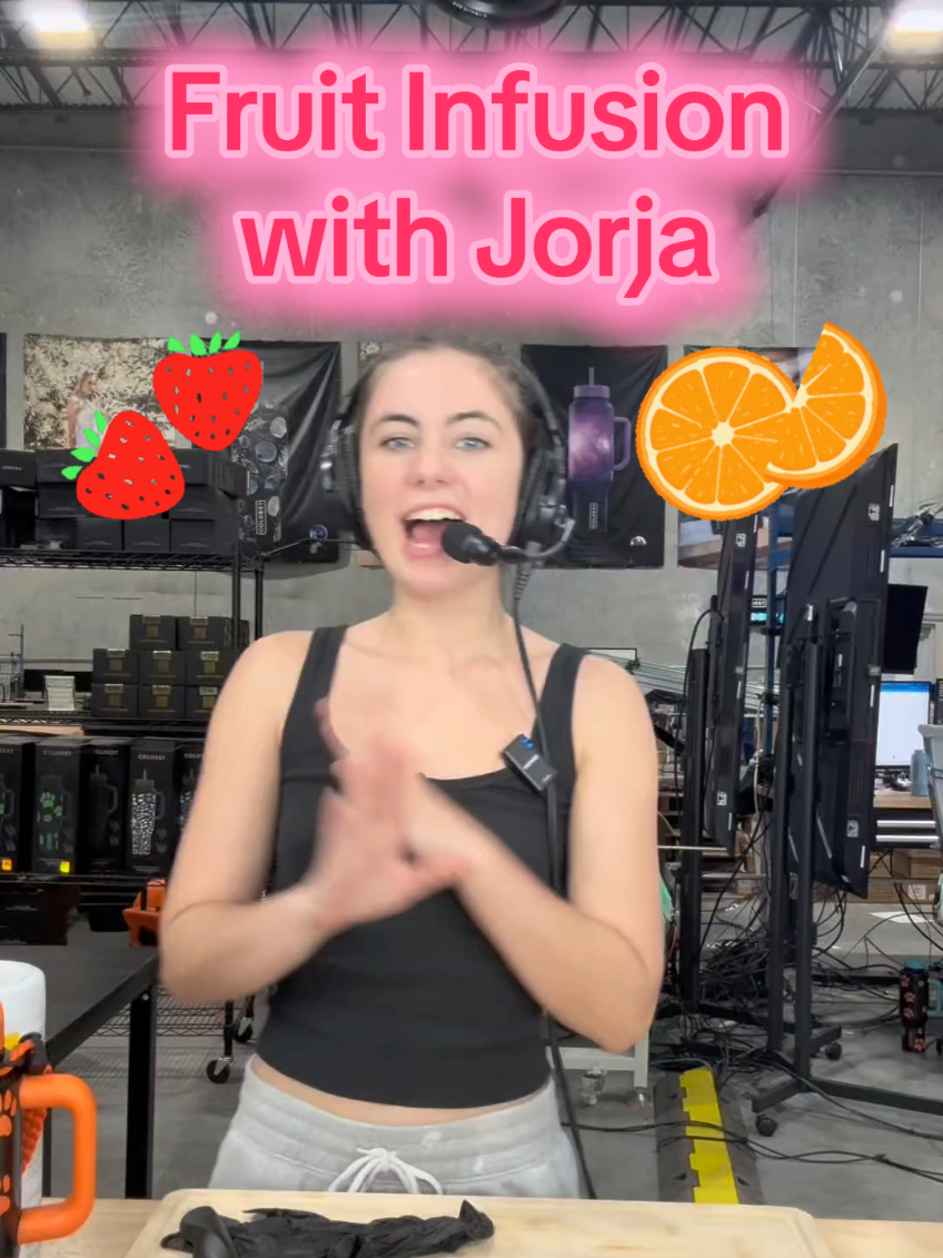 Strawberry and Orange infusion today!!  #CapCut #tumblersoftiktok #coldest #fruitinfused #infusedwater 