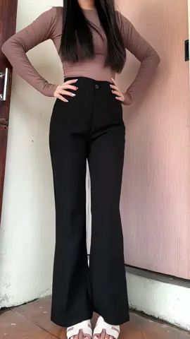 Quần tây ống loe lưng cao 1 cúc #quantaynu #quantayongloe #phoidodep #xuhuongtiktok 