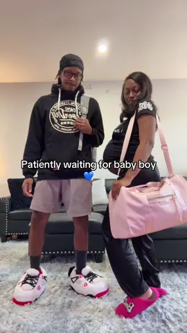 We patiently waiting for you baby boy 💙 #fyp #foryoupage #pregnancy #pregnantlife #trend 