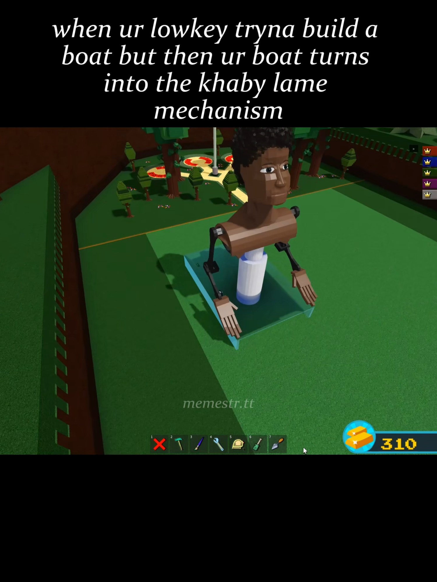 khaby lame mechanism 12.32% accuracy #buildaboat #buildaboatfortreasure #babft #roblox #khabylame #fyp #fypシ #fypシ゚viral
