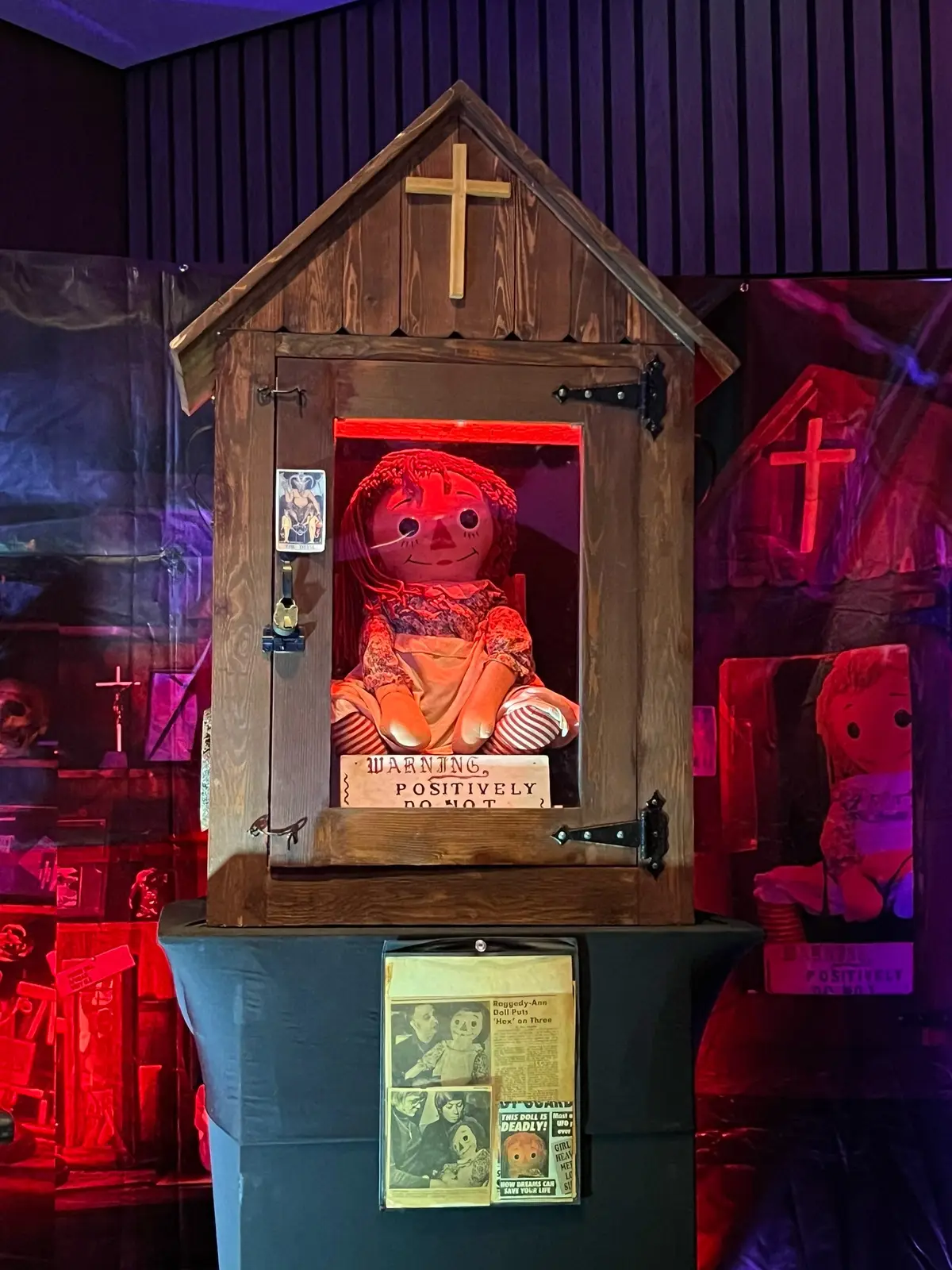 Visiting the Warrens occult museum was a dream come true!!! #fyp #annabelle #theconjuringuniverse #scarefest #tiktok   
