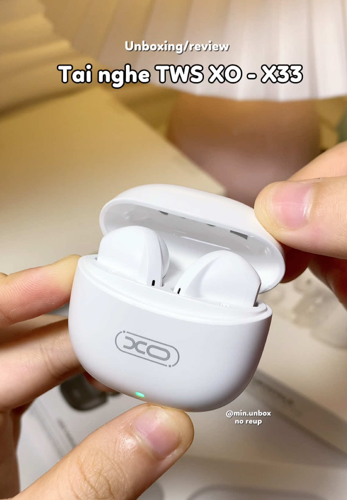 Tai nghe Tws xo x33 chính hãng, nghe êm lại giá hssv #tainghebluetooth #tainghetws #unbox #tainghexin #xuhuong