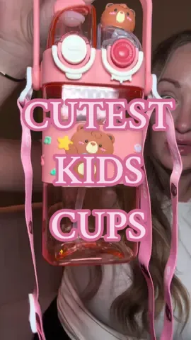 Okay but why are these the most adorable cups I’ve ever seen?! 🥹 Comes with a strap and straw too 👏 #uforu #kidsfinds #momtok #toddlermom #tiktokshopblackfriday 