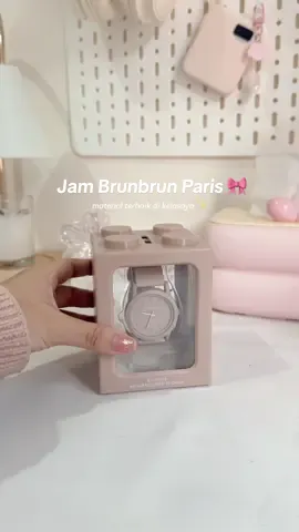 ternyata ga cuma bagus di packaging nya aja!! 🥺💖 #jamtangankaret #jamtanganbrunbrunparis #brunbrunparis 