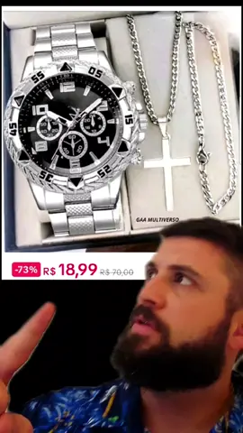 PROMOÇÃO - Relogio dourado 18k