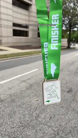 5k for Autism 🙏🏾💚 #autismawareness #autismwalk #5kwalk #raleighnc 